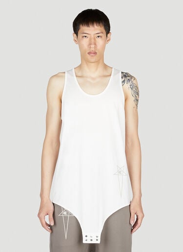 Basketball Tank Top Rick Owens x Champion Basketball Tank Top White roc0153019