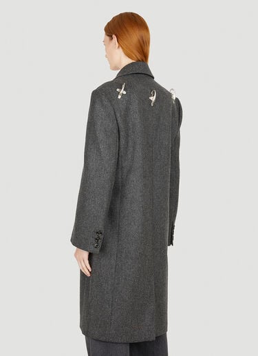 Blanket Draped Classic Coat Meryll Rogge Blanket Draped Classic Coat Grey rog0250001
