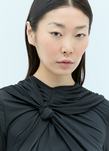 Knotted Jersey Top Rokh Knotted Jersey Top Black rok0254001