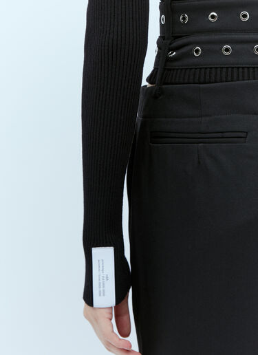 Rib Bustier With Detached Sleeves Rokh Rib Bustier With Detached Sleeves Black rok0254003