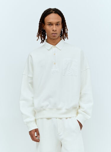 Dende Polo Sweatshirt The Row Dende Polo Sweatshirt White row0156013