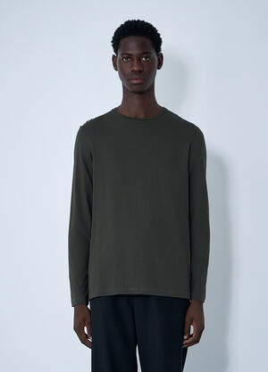 The Row Leon Long Sleeve T-Shirt Grey row0160023