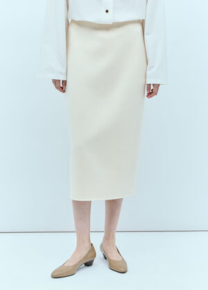 The Row Bartellette Midi Skirt Beige row0255002