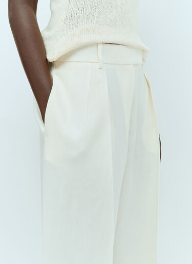 Antone Linen Pants The Row Antone Linen Pants White row0256012
