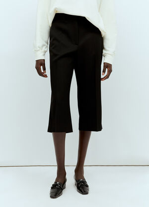 The Row Gandine Cropped Pants Black row0256017