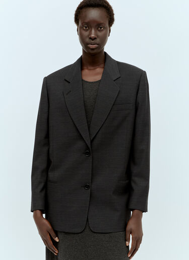 Marina Wool Blazer The Row Marina Wool Blazer Grey row0256022