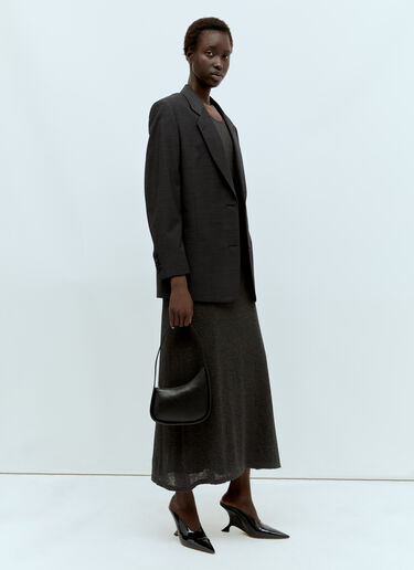 Marina Wool Blazer The Row Marina Wool Blazer Grey row0256022