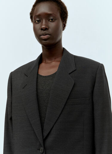 Marina Wool Blazer The Row Marina Wool Blazer Grey row0256022