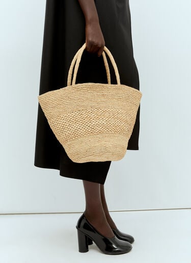 Emilie Raffia Handbag The Row Emilie Raffia Handbag Beige row0256040