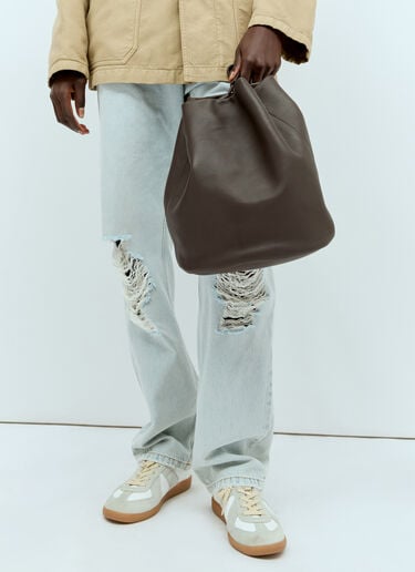 Joe Leather Backpack The Row Joe Leather Backpack Brown row0256041