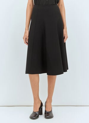 The Row Harley Midi Skirt Black row0258007