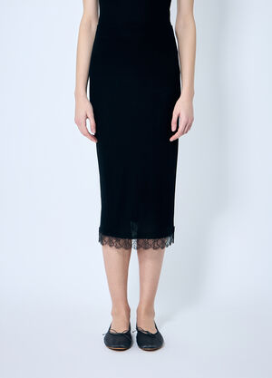 The Row Indira Skirt Black row0259010
