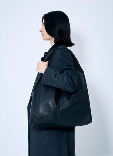The Row New Bindle Leather Shoulder Bag Black row0259023