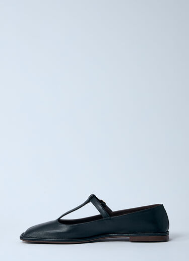 Square T-Strap Flats The Row Square T-Strap Flats Black row0260021