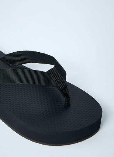 Dune Platform Thong Sandals The Row Dune Platform Thong Sandals Black row0260022