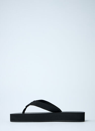 The Row Dune Platform Thong Sandals Black row0260022