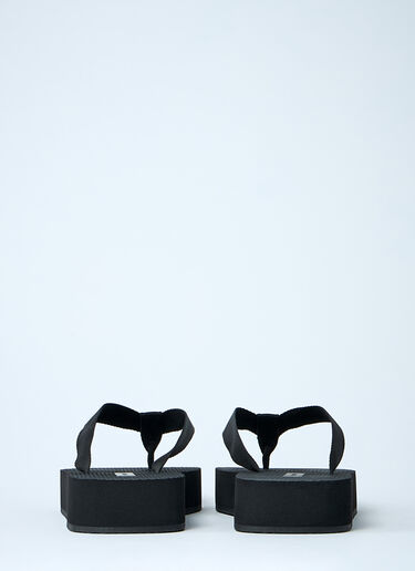 Dune Platform Thong Sandals The Row Dune Platform Thong Sandals Black row0260022