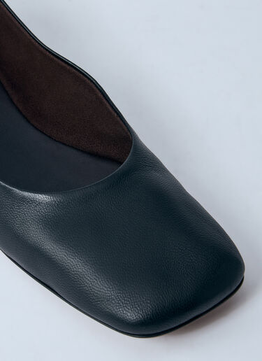Square Ballerina Flats The Row Square Ballerina Flats Black row0260025