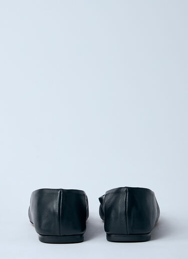 Square Ballerina Flats The Row Square Ballerina Flats Black row0260025