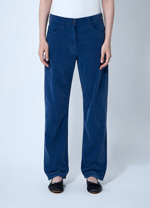 The Row Tarley Corduroy Pants Blue row0260038