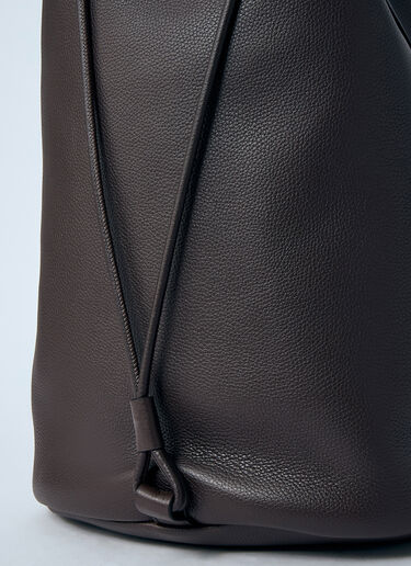 The Row Joe Leather Backpack Brown row0260039
