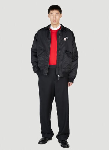 프린트 긴소매 티셔츠 Raf Simons x Fred Perry 프린트 긴소매 티셔츠 레드 rsf0152012