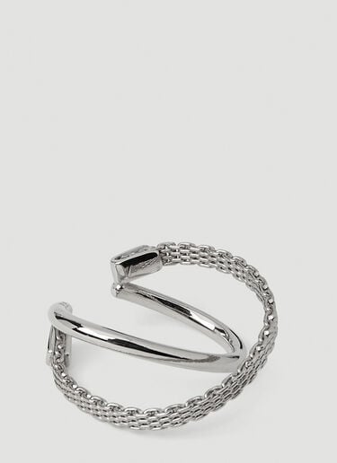 Räthel & Wolf Edward Double Hoop Earcuff Silver rtw0346005