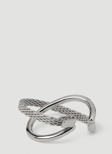 Räthel & Wolf Edward Double Hoop Earcuff Silver rtw0346005