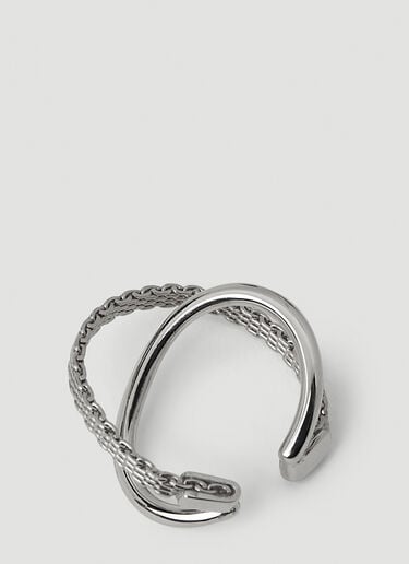 Räthel & Wolf Edward Double Hoop Earcuff Silver rtw0346005