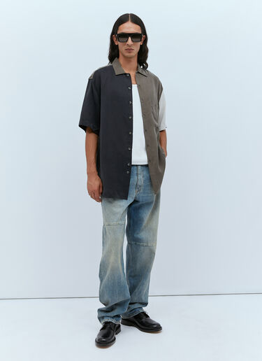 Oversized Colour Block Shirt Song for the Mute Oversized Colour Block Shirt Grey sfm0154006
