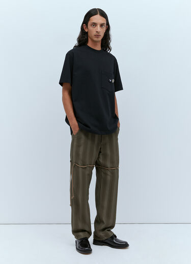 Straight Leg Lace Pants Song for the Mute Straight Leg Lace Pants Green sfm0154007