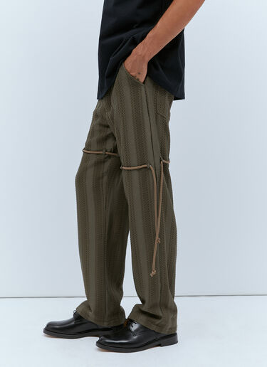 Song for the Mute Straight Leg Lace Pants Green sfm0154007