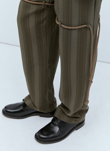 Straight Leg Lace Pants Song for the Mute Straight Leg Lace Pants Green sfm0154007