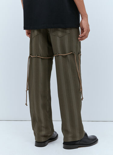 Straight Leg Lace Pants Song for the Mute Straight Leg Lace Pants Green sfm0154007
