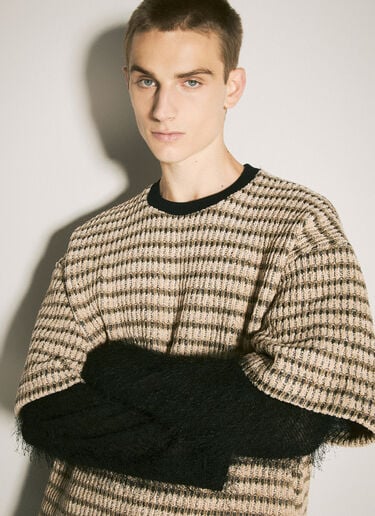Song for the Mute Double-Layered Sleeves Sweater Beige sfm0158008