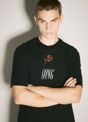 Song Raglan T-Shirt Song for the Mute Song Raglan T-Shirt Black sfm0158009