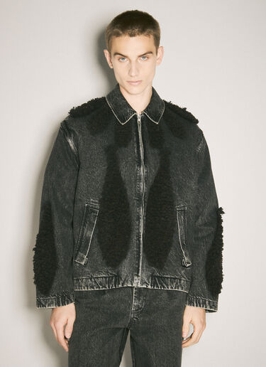 Zip-Up Denim Jacket Song for the Mute Zip-Up Denim Jacket Black sfm0158013