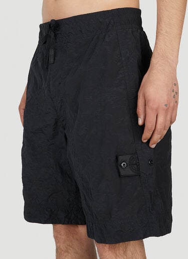 Stone Island Shadow Project 罗盘贴饰泳裤 黑色 shd0152016