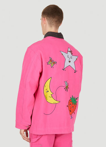 Workwear Canvas Chore Jacket Sky High Farm Workwear Workwear Canvas Chore Jacket Pink skh0350014