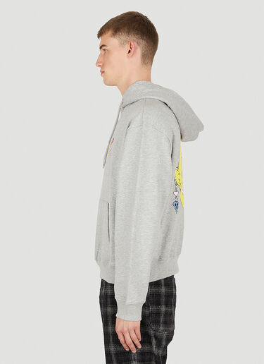 Sky High Farm Workwear 퍼레니얼 윌 쉘든 프린트 후드 스웻셔츠 그레이 skh0350017