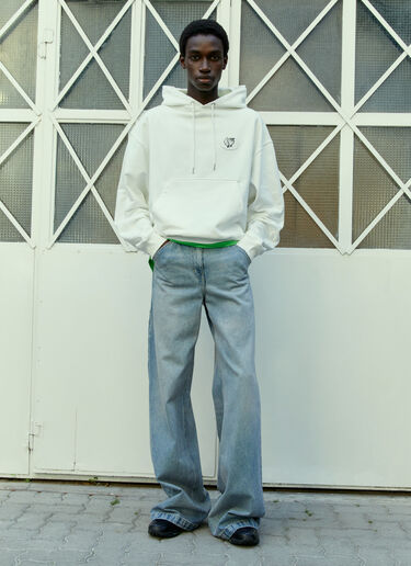 Sky High Farm Workwear Alastair Mckimm 工装连帽运动衫 白色 skh0354012
