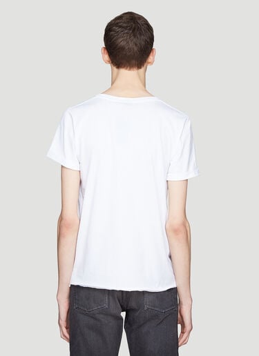 Smiley Hotel Print T-Shirt Saint Laurent Smiley Hotel Print T-Shirt White sla0136020