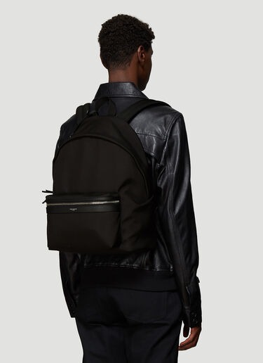Saint Laurent City Canvas Backpack Black sla0138028