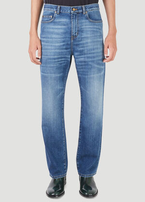 Saint Laurent Straight Leg Jeans Blue sla0145008