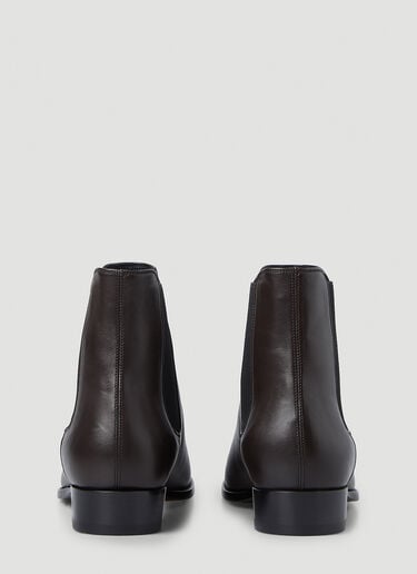 Saint Laurent [와이어트] 첼시 부츠 브라운 sla0145080