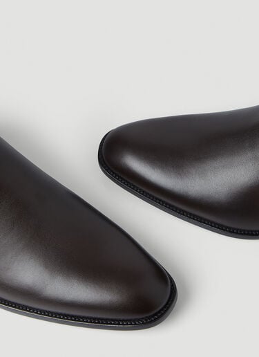 Saint Laurent [와이어트] 첼시 부츠 브라운 sla0145080