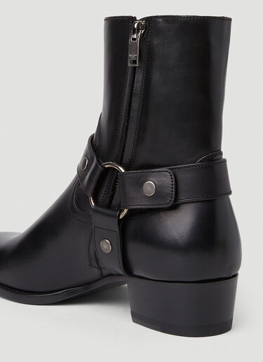 Wyatt Ankle Boots Saint Laurent Wyatt Ankle Boots Black sla0151049
