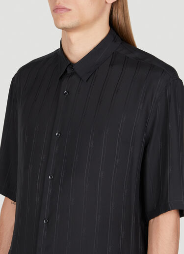 Cassandre 条纹真丝衬衫 Saint Laurent Cassandre 条纹真丝衬衫 黑色 sla0154018