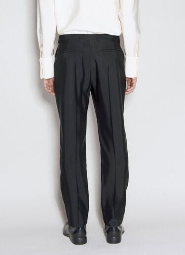 High-Waisted Faille Pants Saint Laurent High-Waisted Faille Pants Black sla0156004