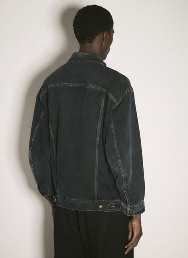 宽大牛仔夹克 Saint Laurent 宽大牛仔夹克 黑色 sla0156009